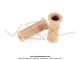 Poignes de guidon - Cyclomoteurs - Standard - Lg. 95mm  - 22/25 - Quadrilles - Beige (la paire)
