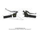 Poigne de gaz (acclrateur) et de frein gauche -  levier Chrom et autocollant  M  Jaune pour Mobylette Motobcane / MBK 51 