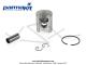 Piston complet mono-segment Parmakit - 39mm - 8 lumires - pour kits Parmakit T6 (6 transferts) pour Mobylette Motobcane / MBK 51 / 41 / 881 (AV10)