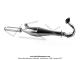 Pot d'chappement  Pompe OverB KT70 - Chrom - Complet - pour mobylette Peugeot 103 (Article non homologu - Interdit sur voie publique - Rserv  la comptition sur terrain priv)