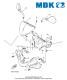 Carnage de guidon - Origine MBK - OEM - pour scooters MBK Nitro / YAMAHA Aerox (2002)