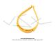 Cercle de pantalon pour cyclistes - Jaune (x1 pc)