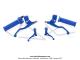 Poigne de gaz + Revtement gauche - Mini Targa - Mtal Bleu - adaptable sur Mobylette Motobcane / MBK 51 / Peugeot 103 (Kit)