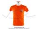 T-shirt Orange - Logo M Motobcane coeur et dos - Taille S