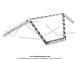 Guidon chrom torsad avec traverse style  Chopper  pour Peugeot 103 / MBK 51