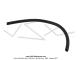 Durite essence - Elastomre PVC - Noir mat - 4.5 x 10mm - PAVESE France (Morceau de 30cm)