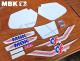 Autocollants (Kit dco) - Officiel MBK - pour Mobylette MBK 51 CF (1985/1987)