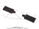 Pdales plastiques noires 14x125 type Notario Peugeot MBK
