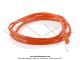 Jonc de carters latraux en tle (carnages) - PVC - Orange - 4,3x8mm - pour Mobylette Motobcane / MBK / Peugeot (le mtre)