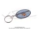 Porte-cl�s �maill� ovale bomb� - 55x35mm - MOTOB�CANE  T�tes de Gaulois 