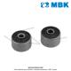 Flexiblocs / Silent-blocs moteur (droit) - �8x�32x23,2x18 - Origine MBK - pour Mobylette Motob�cane Motoconfort MBK (AV7/AV10) (la paire)