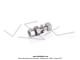 Boulon de fixation de couronne (Vis) - t�te carr�e - M6 / Lg. 20mm pour Mobylette Motob�cane / MBK / Peugeot