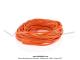 Jonc de carters lat�raux en t�le (car�nages) - PVC - Orange - 4,3x8mm - pour Mobylette Motob�cane / MBK / Peugeot (Rouleau de 25m)