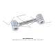 Biellette moyenne - droite - de fixation de pot d'�chappement  Ninja  G3 REPLICA pour Mobylette Motob�cane / MBK 51 et Peugeot 103