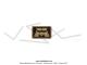 Autocollant de poign�e de gaz et de frein gauche -  M  - dor� - 26x17mm