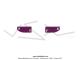 Autocollants de position de robinet  R F  +  F O  Bordeaux / blanc - Officiels Motob�cane - pour Mobylettes Motob�cane / Motoconfort / MBK 50 / 41 / 51 (la paire)