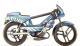 Peinture Bleu Pacifique r�f.2129 (Y0314) pour Mobylette MBK 51 Magnum Racing / Hard Rock - Polyur�thane Bi-composant - A�rosol � percuter 400ml