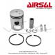 Piston Airsal 39 pour kit Airsal AV7 Semi-rond rf.02140239 pour Mobylette Motobcane MBK 40 / 50 / 88 Mobyx (AV7)