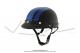 Casque Bol Demi-Jet Simili-cuir Noir / Bleu style Rtro Vintage SoleX / Mobylette Motobcane / Peugeot / Vespa