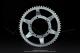 Couronne int.94mm - 56 dents - camb. 14mm - CHARVIN France - pour Peugeot 103 / Roue  btons Leleu (Zingue)
