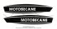 Autocollants de rservoir (Monogrammes) - Noirs - Officiels Motobcane pour Mobylettes Motobcane 41 (la paire)