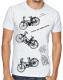 T-shirt Blanc - 3 Mobylettes Motobcane - Taille M
