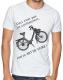 T-shirt blanc  Ceci n'est pas un cyclomoteur, c'est un ART DE VIVRE !  - Taille M