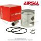 Piston Airsal 45 pour kit Airsal AV7 Semi-rond rf.02140345 pour Mobylette Motobcane MBK 40 / 50 / 88 Mobyx (AV7)