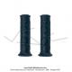 Poignes de guidon (Revtement) noires - PVC - Design  X  - Domino - Lg. 120mm (la paire)