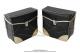 Sacoches  Prosac  P01 Noires - Finitions  liserets dors - Coins Dors - Fixation  crochets - Spciales pour VloSoleX (la paire)