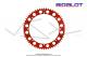 Couronne Bidalot - Aluminium 7075 Zicral - 60 dents - 415 - 8 trous - 176mm - Anodise Rouge