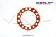 Couronne Bidalot - Aluminium 7075 Zicral - 64 dents - 415 - 8 trous - 176mm - Anodise Rouge