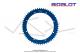 Couronne Bidalot - Aluminium 7075 Zicral - 58 dents - 415 - 8 trous - 176mm - Anodise Bleue