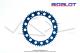 Couronne Bidalot - Aluminium 7075 Zicral - 60 dents - 415 - 8 trous - 176mm - Anodise Bleue