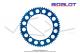 Couronne Bidalot - Aluminium 7075 Zicral - 66 dents - 415 - 8 trous - 176mm - Anodise Bleue