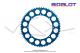 Couronne Bidalot - Aluminium 7075 Zicral - 72 dents - 415 - 8 trous - 176mm - Anodise Bleue