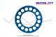 Couronne Bidalot - Aluminium 7075 Zicral - 78 dents - 415 - 8 trous - 176mm - Anodise Bleue