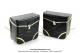 Sacoches  Prosac  P01 Noires - Finitions  liserets dors - Coins Noirs - Fixation  crochets - Spciales pour VloSoleX (la paire)
