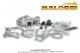 Carters moteur - Noirs - Malossi pour Peugeot 103 SPX / RCX / FUN / CLIP / MVX / SPECTRUM