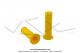 Poignes de guidon (Revtement) Jaunes - PVC - Domino - Lg. 122mm (la paire)
