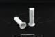 Poignes de guidon (Revtement) Blanches - PVC - Domino - Lg. 122mm (la paire)