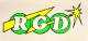 Autocollant  RGD  - Vert / Jaune - 120x58mm