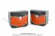 Sacoches  Prosac  P02 Orange - Fixation par crochets - Spciales pour VloSoleX 5000 / 6000