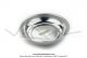 Bocal rond - Magntique - Inox - 15cm