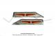 Autocollants gaufrs (Monogrammes) de carters latraux Mobylette Motobcane / Motoconfort AV46 / AV56
