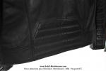 Veste en Cuir - Officielle MOTOBECANE - Noire - Modle  Pilote Motor  - taille M/L