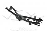 Bras oscillant long Noir -  patte de ressort moteur soude - pour Peugeot 103 SP / MVL