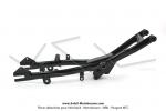 Bras oscillant long Noir -  patte de ressort moteur soude - pour Peugeot 103 SP / MVL