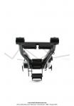 Bras oscillant long Noir -  patte de ressort moteur soude - pour Peugeot 103 SP / MVL