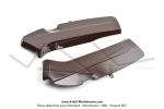 Carnages (Capotages - Caches) latraux Marrons pour Mobylette MBK 89 (dernire gnration) / 881B (AV10)